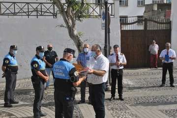 Homenaje de la Banda Municipal de Música a la Policía Local y Policía Nacional  (Foto Francisco Javier Santana)